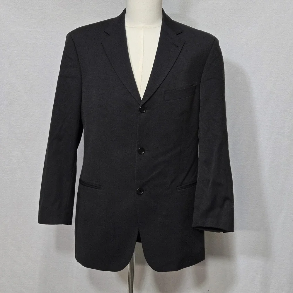 Hugo Boss Suit Jacket Mens 42R Gray Wool Einstein Sigma 3 Button Business Blazer